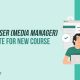 Media Manager - SUTD and USER (Media Manager) Course Offerings
