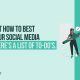 Media Manager - Social Media Marketing Cheat Sheet